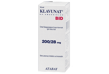 KLAVUNAT BID 200/28 MG 70 ML ORAL SUSPANSIYON
