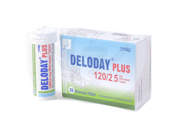 DELODAY PLUS 120 MG /2,5 MG EFERVESAN TABLET