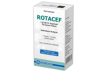 ROTACEF  1 GR IM/IV ENJ. COZ. HAZ. ICIN TOZ ICEREN FLAKON