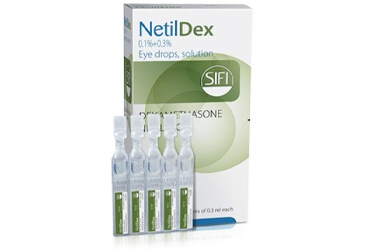 NETILDEX GOZ DAMLASI %0,1 DEKSAMETAZON + %0,3 NETILMISIN 0,3 ML × 20 ADET