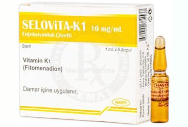 SELOVITA-K1 10 MG/ML ENJEKSIYONLUK COZELTI (5 ADET)