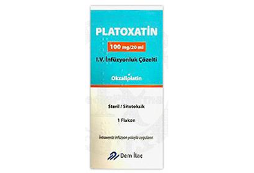 PLATOXATIN 100 MG / 20 ML I.V. INFUZYONLUK COZELTI