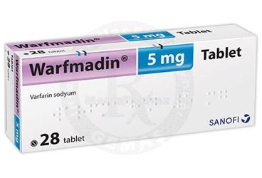 WARFMADIN 5 MG TABLET (28 TABLET)