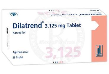 DILATREND 3,125 MG TABLET (28 TABLET)