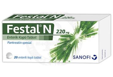 FESTAL N 220 MG ENTERIK KAPLI TABLET (20 TABLET)