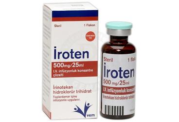 IROTEN 500 MG/25 ML IV INFUZYON ICIN KONSANTRE COZELTI ICEREN FLAKON