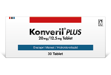 KONVERIL PLUS 20 MG / 12,5 MG TABLET 30 TABLET