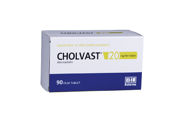 CHOLVAST 20 MG 90 FILM TABLET