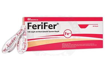 FERIFER 100 MG/5 ML ORAL COZELTI ICEREN 28 KASIK