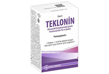 TEKLONIN 200 MG IM/IV ENJEKSIYONLUK COZELTI HAZIRLAMAK ICIN TOZ VE COZUCU