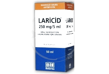 LARICID 250 MG/5ML ORAL SUSPANSIYON HAZIRLAMAK ICIN GRANUL 50 ML