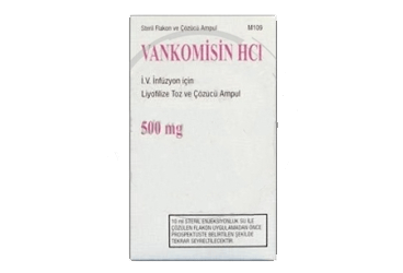 VANKOMISIN HCL 500 MG IV INFUZYON ICIN LIYOFILIZE TOZ VE COZUCU