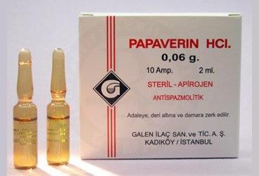 PAPAVERINE HCL 0,06 GR 10 AMPUL