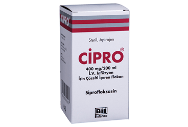 CIPRO 400 MG/200 ML IV INFUZYON ICIN COZELTI ICEREN FLAKON