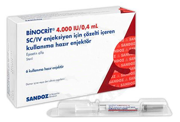 BINOCRIT 4000 IU/0,4 ML SC/IV ENJEKSIYON ICIN COZELTI ICEREN 6 KULLANIMA HAZIR ENJEKTOR