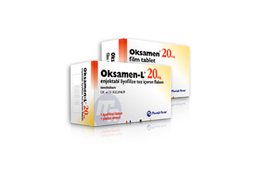 OKSAMEN-L 20 MG ENJEKSIYONLUK LIYOFILIZE TOZ ICEREN FLAKON (1 FLAKON, 1 AMPUL)