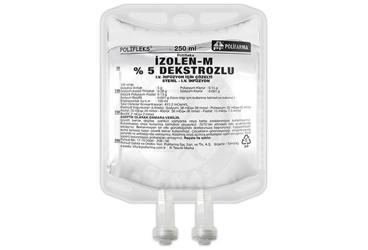 POLIFLEKS IZOLEN-M %5 DEKSTROZLU   250 ML PVC SOLUSYON(SETLI)