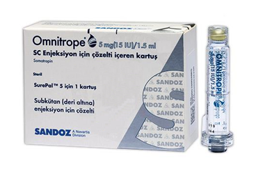 OMNITROPE 5 MG (15 IU)/1,5 ML ENJ. ICIN SOLUSYON ICEREN 1 KARTUS