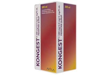 KONGEST 160 MG+2,5 MG+1 MG/5 ML PEDIATRIK ŞURUP (100 ML)