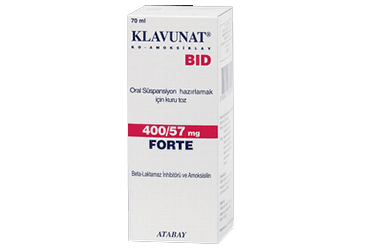 KLAVUNAT BID 400/57 MG 70 ML ORAL SUSPANSIYON