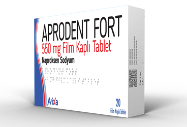 APRODENT FORT 550 MG FILM KAPLI TABLET (20 TABLET)