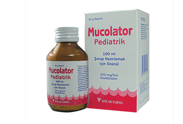 MUCOLATOR 200MG/5 ML PEDIATRIK SURUP HAZIRLAMAK ICIN TOZ, (100 ML)