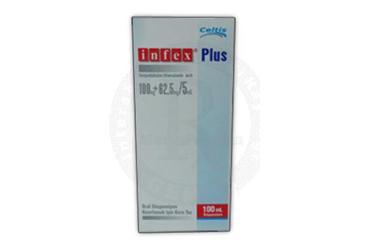 INFEX PLUS 100/62,5 MG/ 5 ML ORAL SUSPANSIYON HAZIRLAMAK ICIN KURU TOZ 100 ML