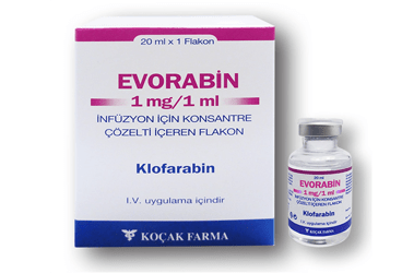 EVORABIN 1 MG/1 ML INFUZYON ICIN KONSANTRE COZELTI ICEREN 1 FLAKON