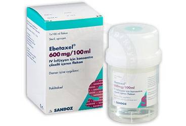 EBETAXEL 600 MG/100 ML IV INFUZYON ICIN KONSANTRE COZELTI ICEREN 1 FLAKON