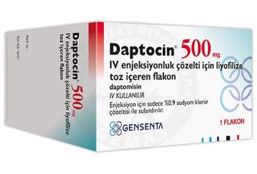 DAPTOCIN 500 MG IV ENJEKSIYONLUK COZELTI ICIN LIYOFILIZE TOZ ICEREN FLAKON (1 FLAKON)