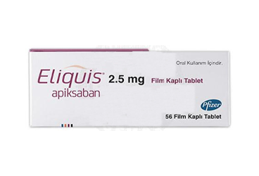 ELIQUIS 2,5 MG FILM KAPLI TABLET (56 TABLET)