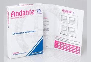 ANDANTE 70 MG 4 TABLET