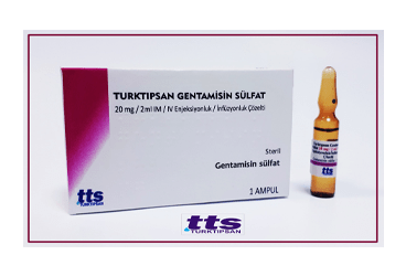 TURKTIPSAN GENTAMISIN SULFAT 20 MG/ 2 ML IM/ IV ENJEKSIYONLUK / INFUZYONLUK COZELTI (1 AMPUL)