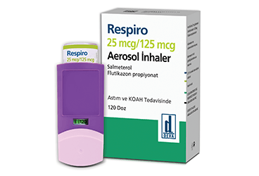 RESPIRO 25 MCG/125 MCG INHALASYON ICIN SUSPANSIYON ICEREN AEROSOL (120 DOZ)