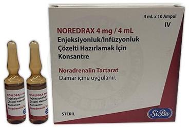NOREDRAX 4MG/4ML ENJEKSIYONLUK/INFUZYONLUK ÇOZELTI HAZIRLAMAK IÇIN KONSANTRE