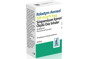 ROLASTYM AEROSOL 320 MCG/9 MCG SUSPANSIYON ICEREN OLCULU DOZ INHALER (60 DOZ)