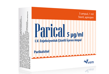 PARICAL 5 MCG/ML IV ENJEKSIYONLUK COZELTI ICEREN AMPUL 1 ML 5 AMPUL