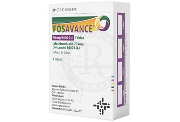 FOSAVANCE 70 MG/5600 IU 4 TABLET