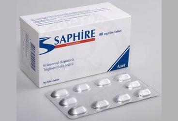 SAPHIRE 40 MG 90 FILM TABLET