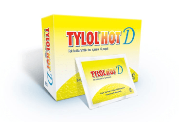 TYLOL HOT D 500 MG + 60 MG + 4 MG /5 G TEK KULLANIMLIK ORAL COZELTI HAZIRLAMAK ICIN TOZ 24 POSET