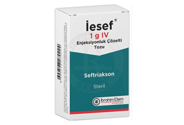 IESEF 1 G IV ENJEKSIYONLUK COZELTI TOZU
