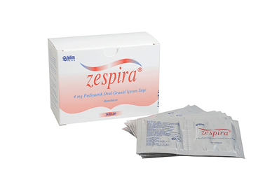 ZESPIRA 4 MG PEDIYATRIK ORAL GRANUL 28 SASE