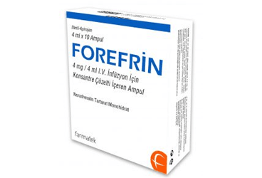 FOREFRIN 4 MG/4 ML IV INFUZYON ICIN KONSANTRE COZELTI ICEREN 10 AMPUL
