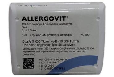 ALLERGOVIT 123 A + B BASLANGIC ENJEKSIYONLUK SUSPANSIYON
