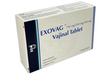 EXOVAG 750MG/200MG/100MG VAJINAL TABLET (7 TABLET)