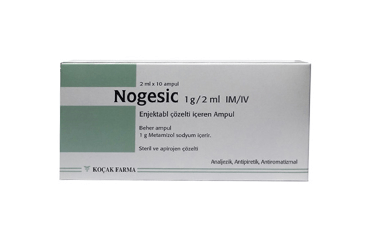 NOGESIC 1 G/2 ML I.M./I.V. ENJEKSIYONLUK COZELTI ( 10 AMPUL)