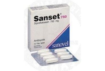 SANSET 750 MG 14 FILM TABLET
