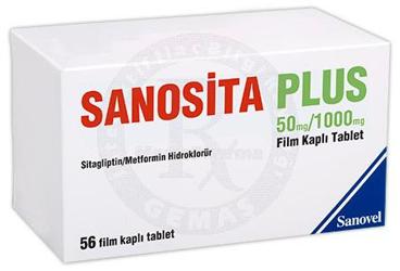 SANOSITA PLUS 50 MG/1000 MG FILM KAPLI TABLET (56 TABLET)