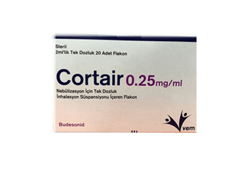 CORTAIR 0,25 MG/ML NEBULIZASYON ICIN TEK DOZLUK INHALASYON SUSPANSIYONU ICEREN FLAKON (20 FLAKON)