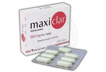 MAXICLAR 500 MG FILM KAPLI TABLET (14 FILM KAPLI TABLET)